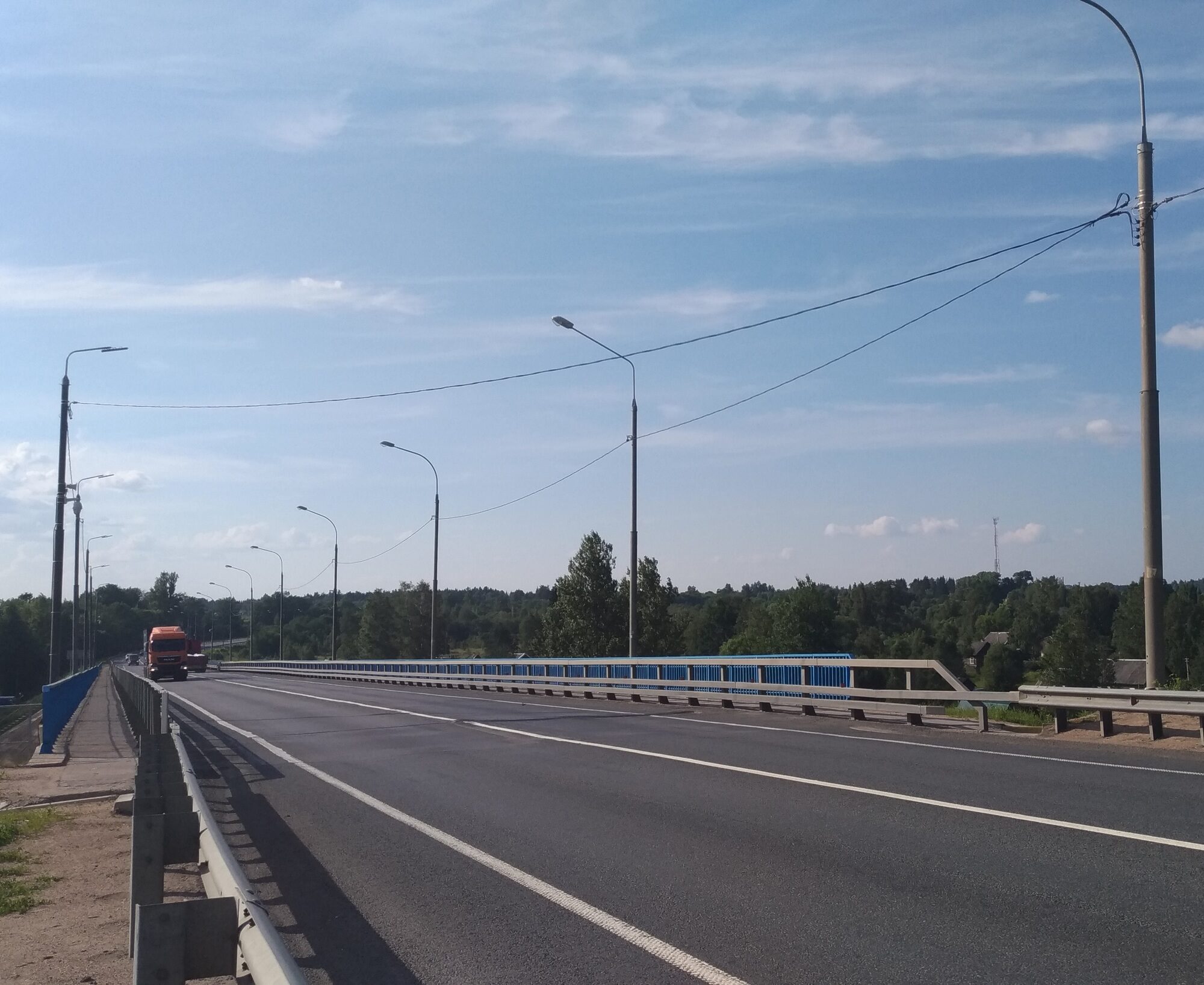 Трасса м-10, мост через р. Тверца